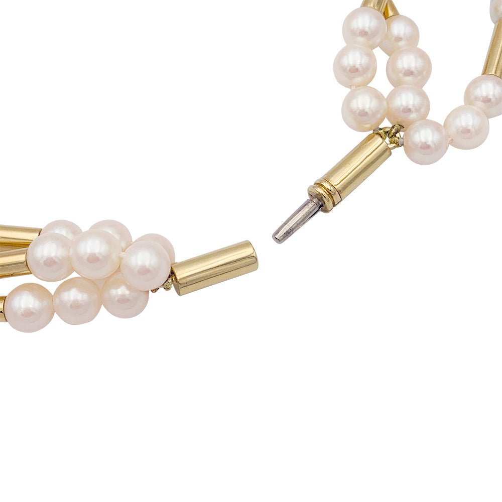 Collier Poiray, "Fuseau", or jaune, perles. - Castafiore