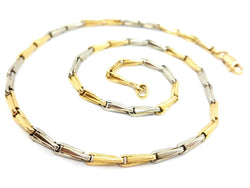 Collier Ras de cou bicolore en 2 ors - Castafiore