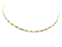 Collier Ras de cou bicolore en 2 ors - Castafiore