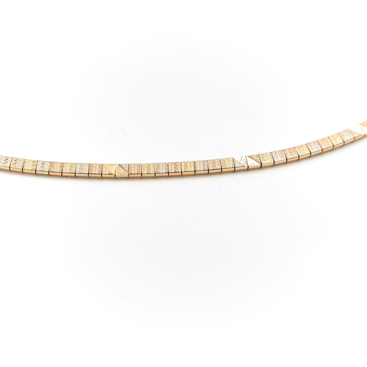 Collier Ras de cou en 3 ors - Castafiore