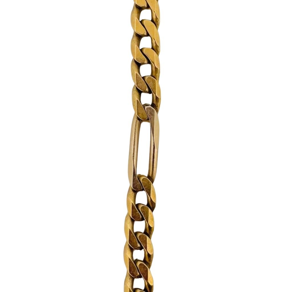 Collier ras de cou en or jaune maille figaro - Castafiore