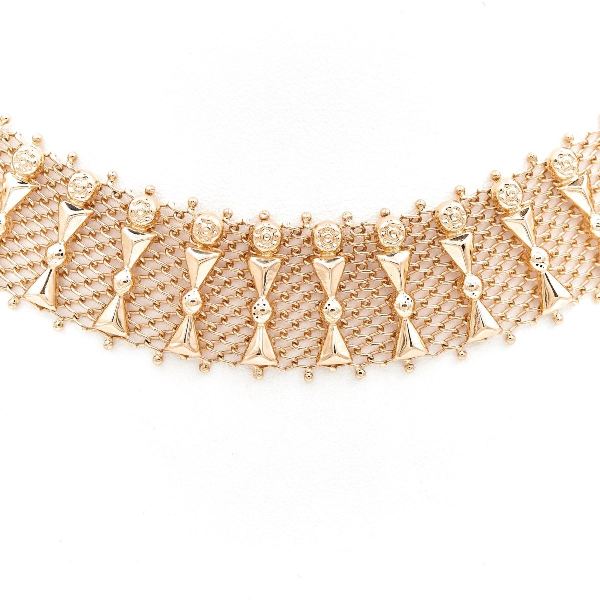 Collier Ras de cou imposant en or jaune - Castafiore