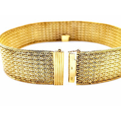 Collier Ras de cou imposant en or jaune et perle - Castafiore