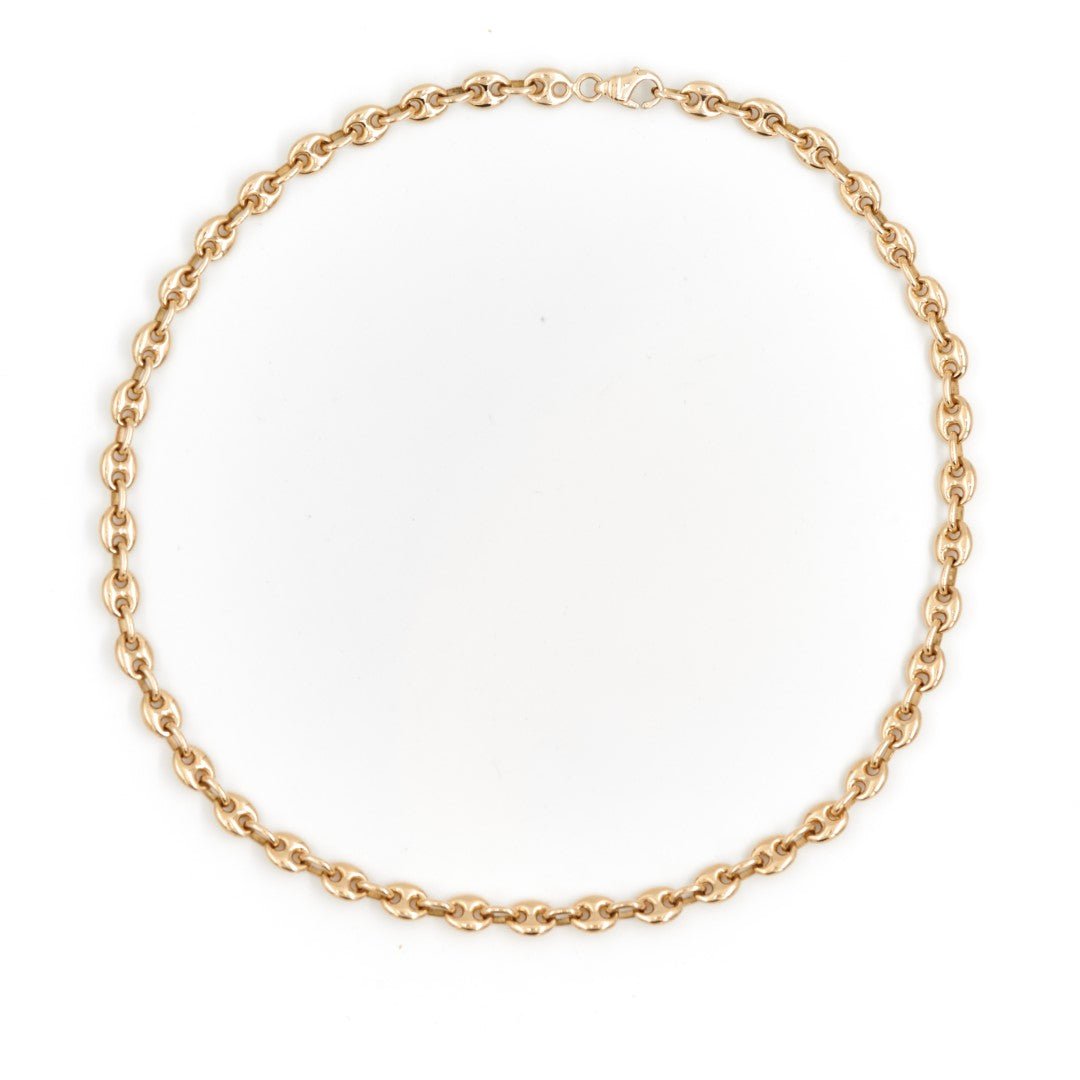 Collier Ras de cou maille en or jaune - Castafiore