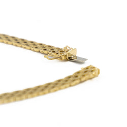 Collier Ras de cou maille en or jaune - Castafiore