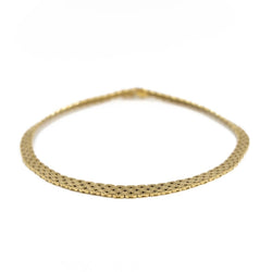 Collier Ras de cou maille en or jaune - Castafiore