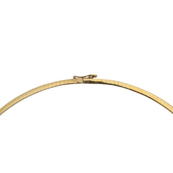 Collier Ras de cou maille oméga en or jaune - Castafiore