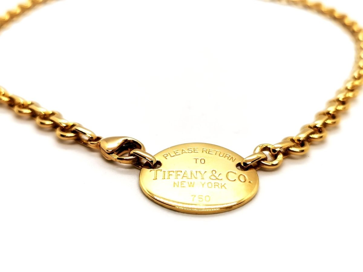 Collier Ras de cou TIFFANY & CO "Return to Tiffany", en or jaune - Castafiore