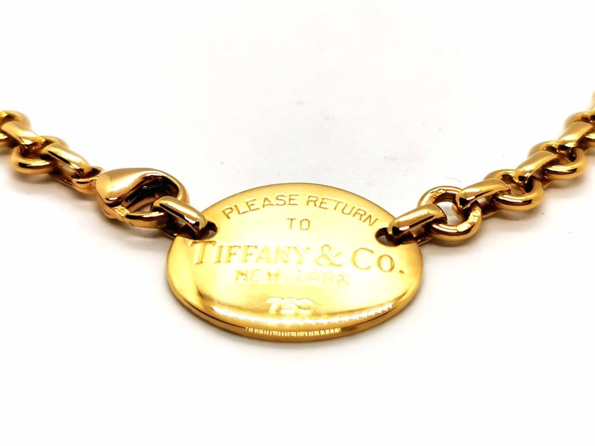 Collier Ras de cou TIFFANY & CO "Return to Tiffany", en or jaune - Castafiore