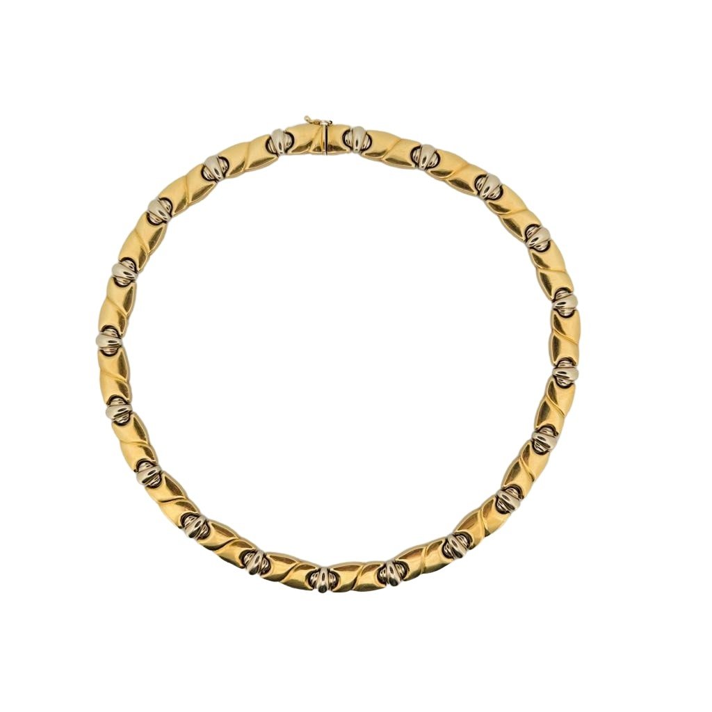 Collier Rigide en or jaune et or blanc - Castafiore