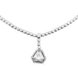 Collier rivière de diamants en or blanc - Castafiore
