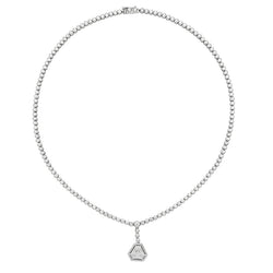 Collier rivière de diamants en or blanc - Castafiore