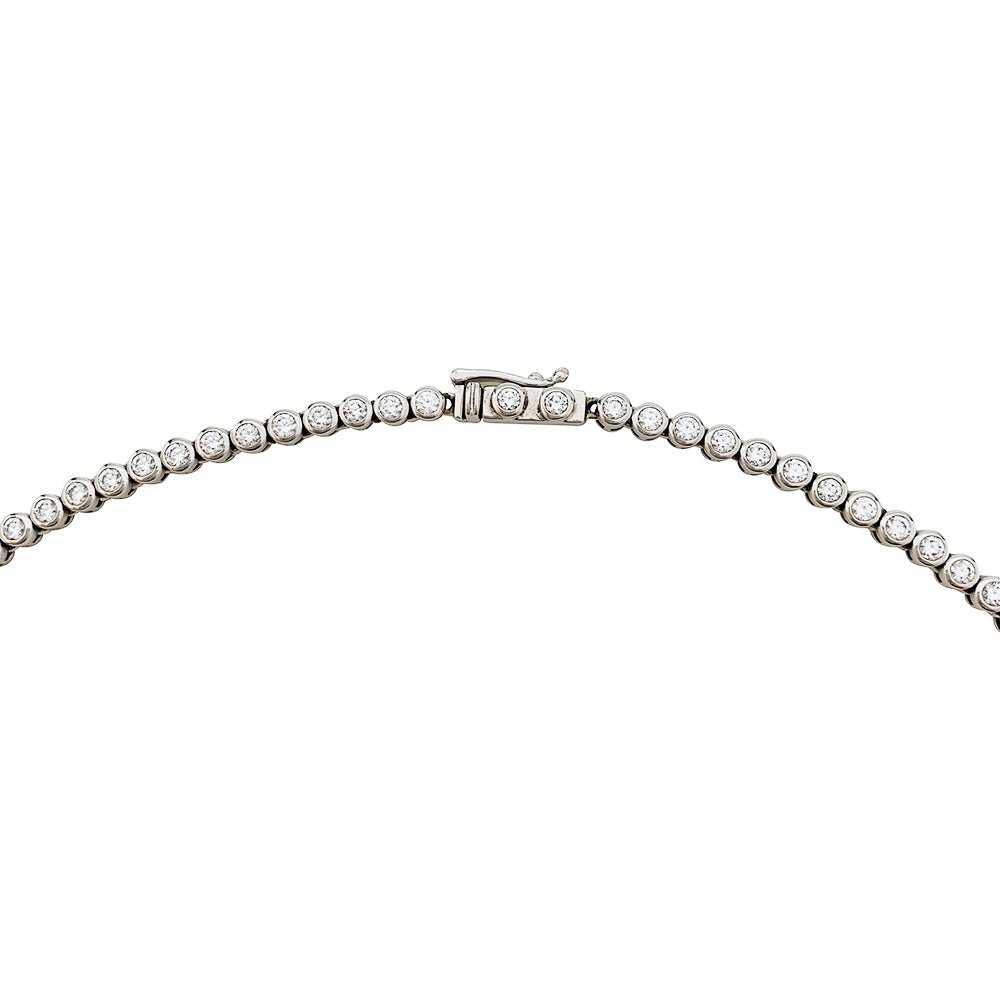 Collier rivière de diamants en or blanc - Castafiore