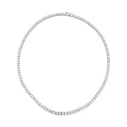 Collier rivière diamants en or blanc - Castafiore