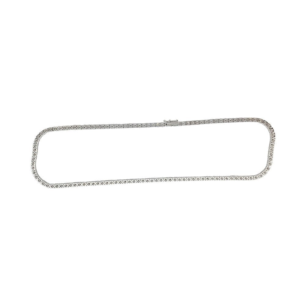 Collier rivière diamants en or blanc - Castafiore