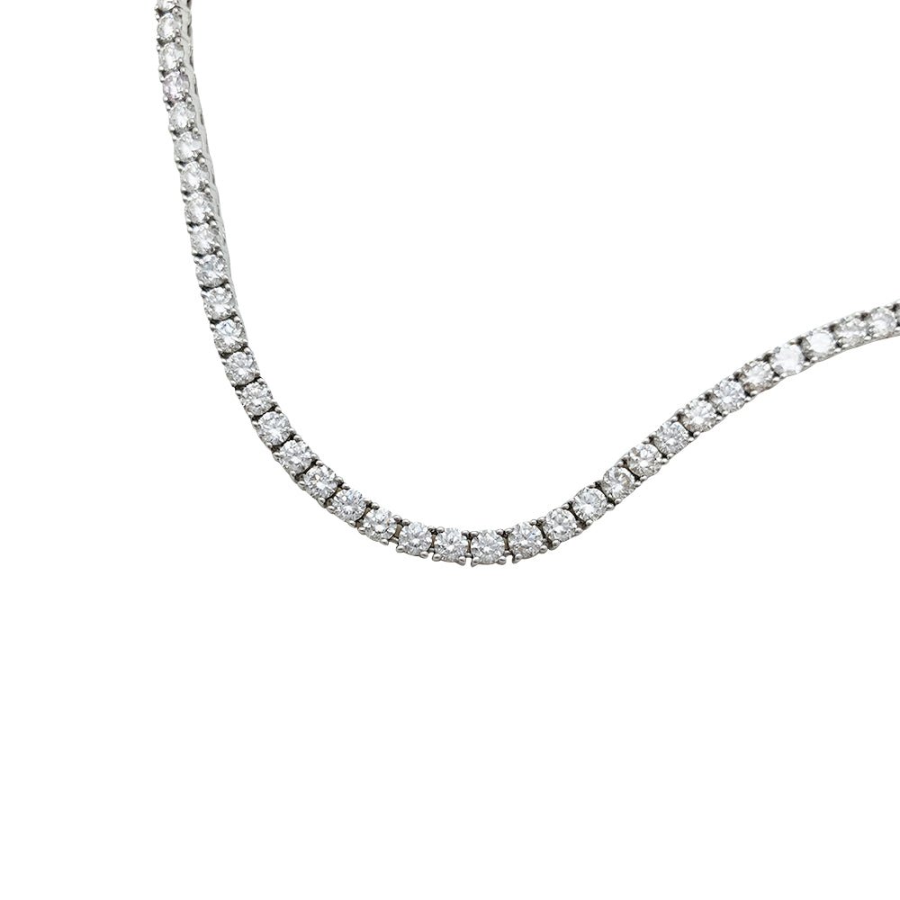 Collier rivière diamants en or blanc - Castafiore