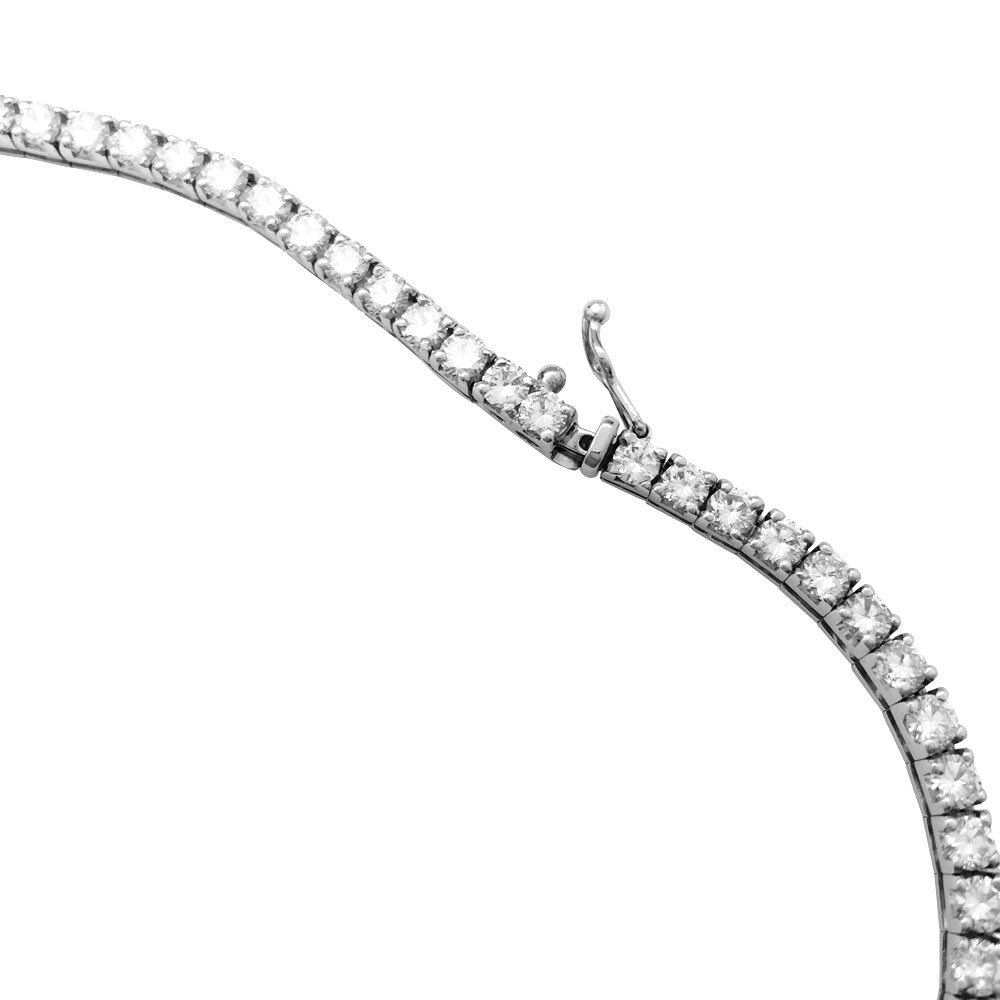 Collier rivière diamants en or blanc - Castafiore