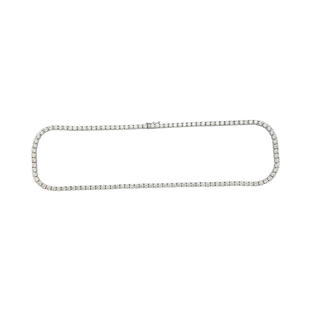 Collier rivière diamants en or blanc - Castafiore