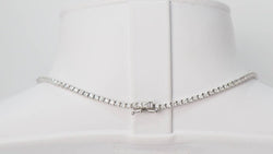 Collier rivière en or blanc et diamants 4.40cts - Castafiore