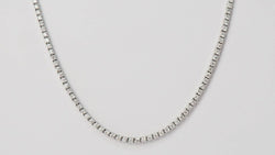 Collier rivière en or blanc et diamants 4.40cts - Castafiore
