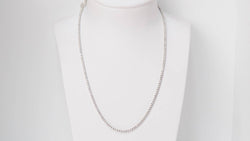 Collier rivière en or blanc et diamants 4.40cts - Castafiore