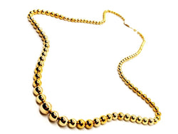Collier Sautoir boules en or jaune - Castafiore