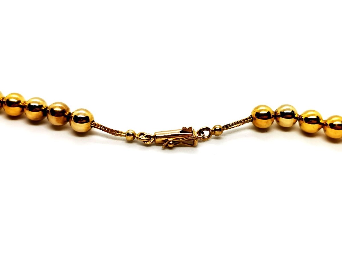 Collier Sautoir boules en or jaune - Castafiore