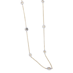 Collier Sautoir BULAGRI "Tondo Sun" en or jaune et acier - Castafiore