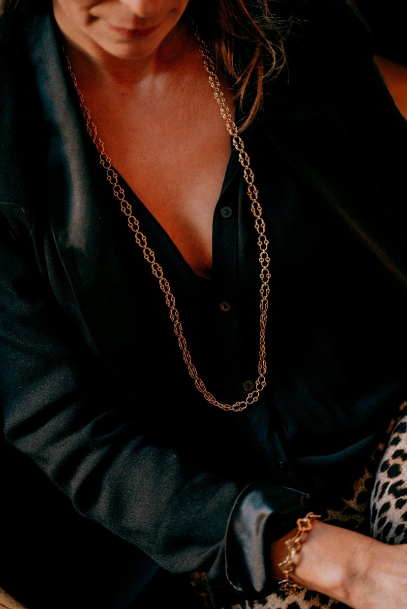 Collier Sautoir CHAUMET en or jaune - Castafiore