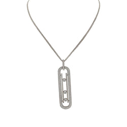 Collier Sautoir MESSIKA “Move 10th Anniversary” en or blanc et diamants - Castafiore