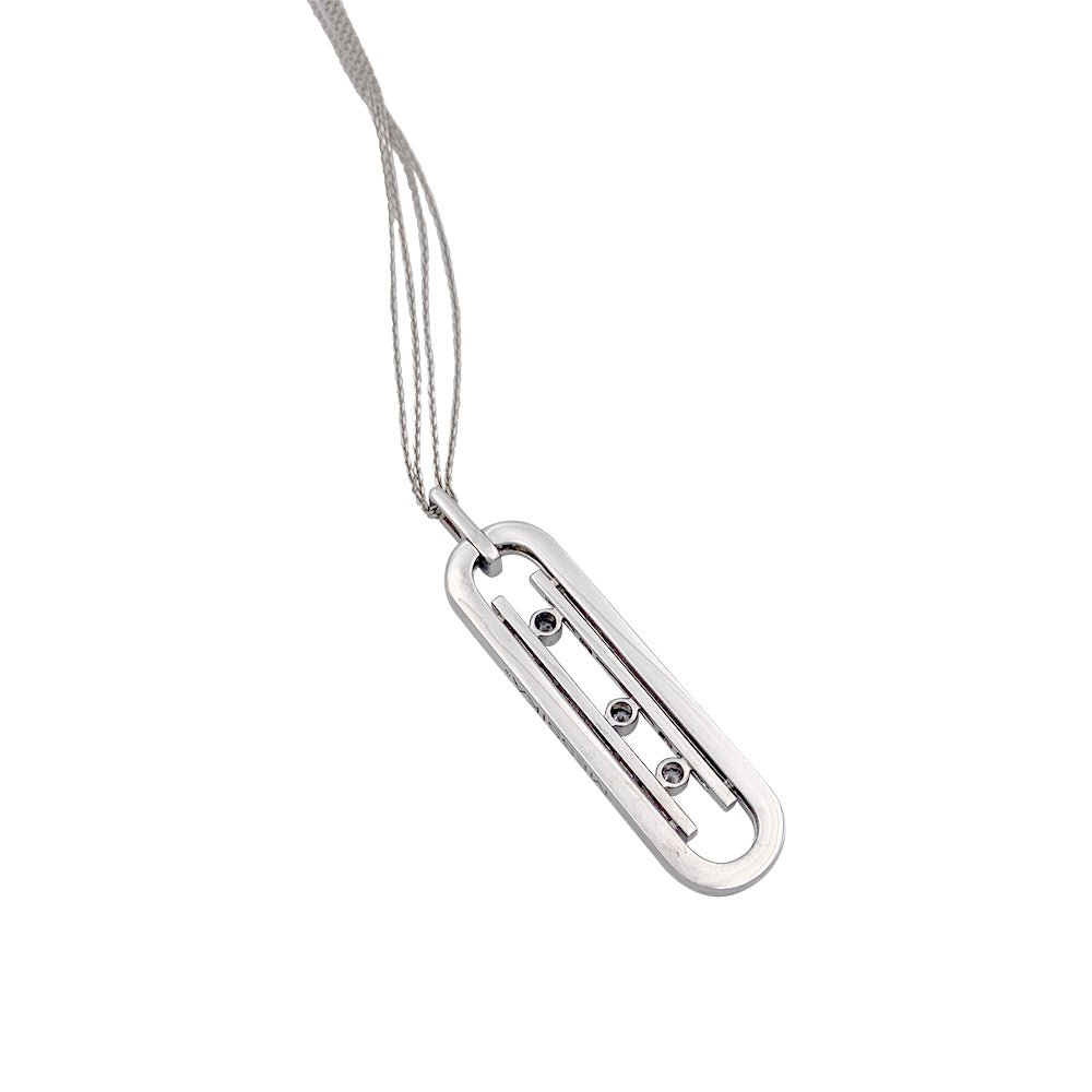Collier Sautoir MESSIKA “Move 10th Anniversary” en or blanc et diamants - Castafiore