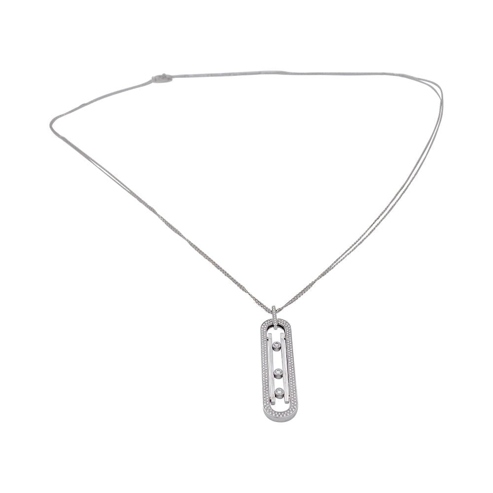 Collier Sautoir MESSIKA “Move 10th Anniversary” en or blanc et diamants - Castafiore