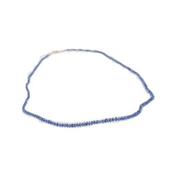 Collier Sautoir rang de billes de saphirs - Castafiore