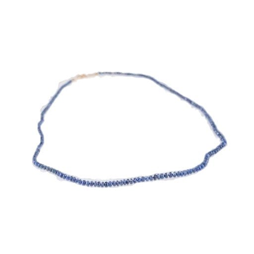 Collier Sautoir rang de billes de saphirs - Castafiore