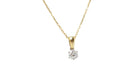 Collier soliatire en or jaune et diamants - Castafiore