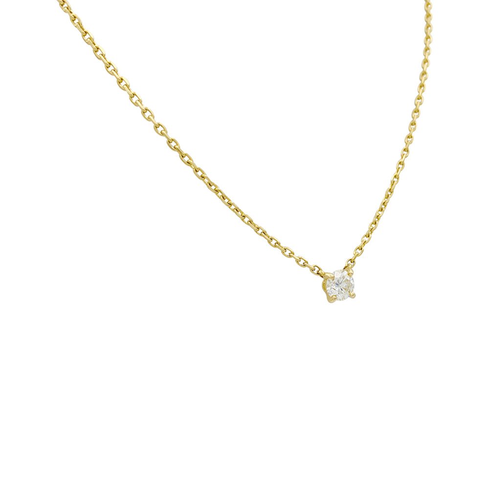 Collier solitaire Cartier, "1895", or jaune - Castafiore