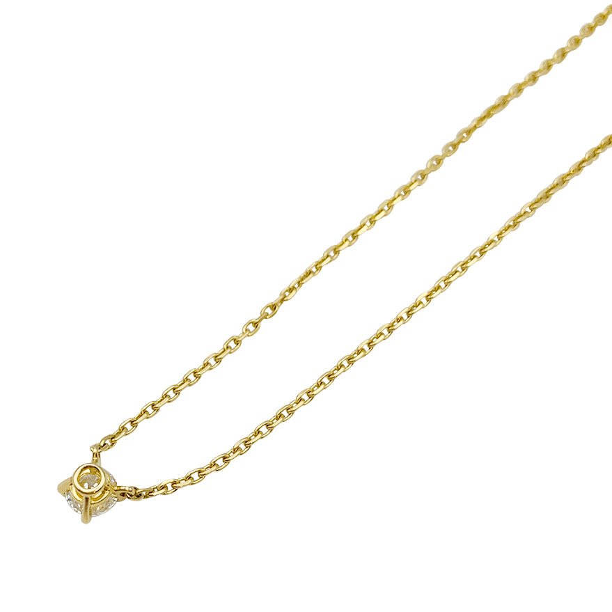 Collier solitaire Cartier, "1895", or jaune - Castafiore