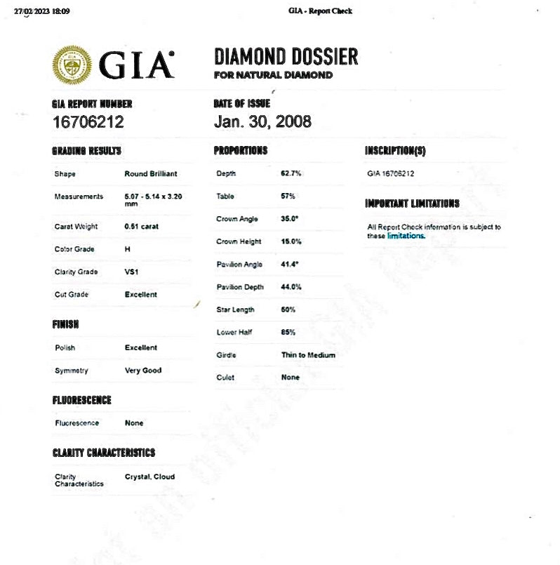 Collier solitaire Cartier, "1895", or jaune - Castafiore