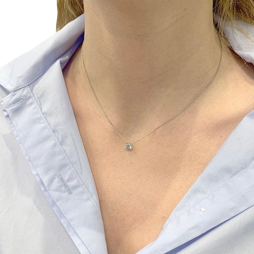 Collier solitaire diamant - Castafiore