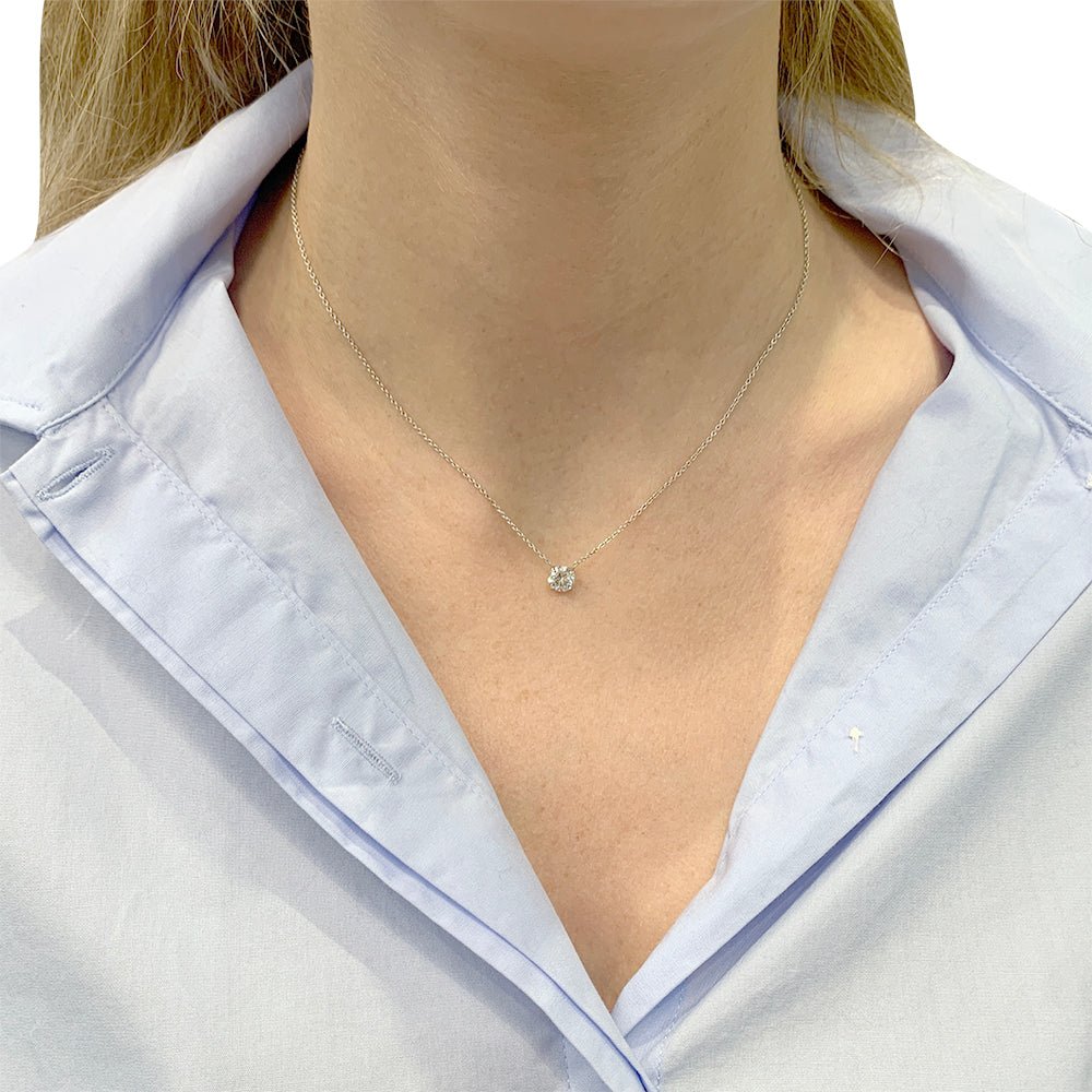 Collier solitaire diamant - Castafiore