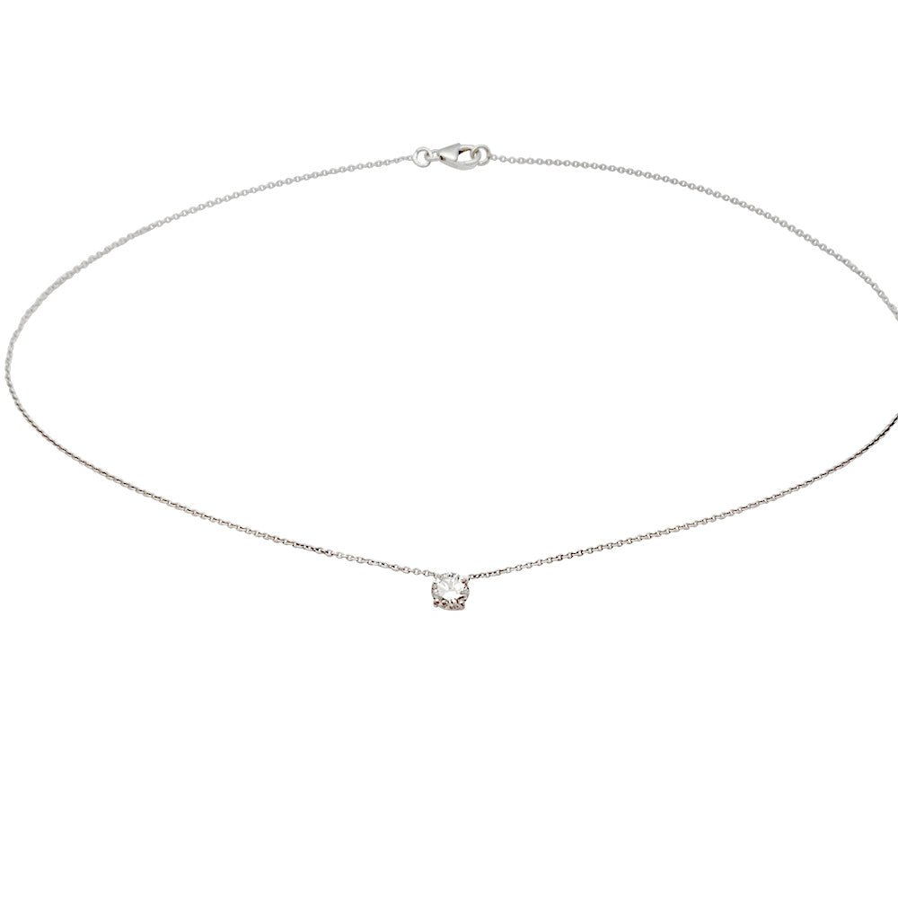 Collier solitaire diamant - Castafiore
