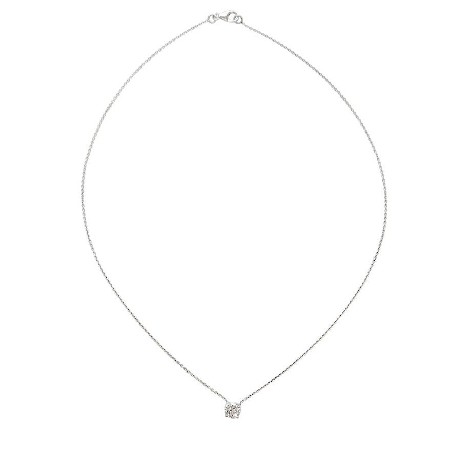 Collier solitaire diamant - Castafiore