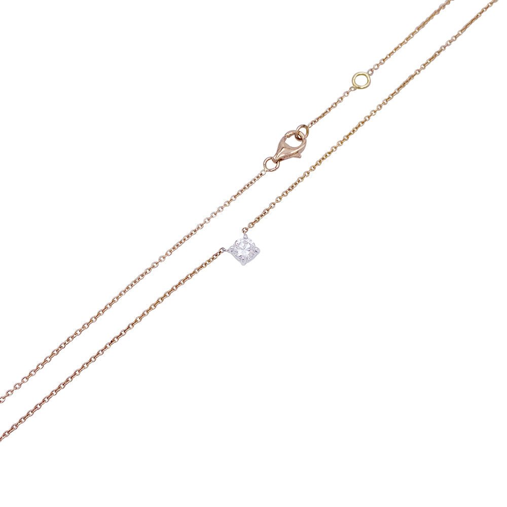 Collier solitaire diamant - Castafiore