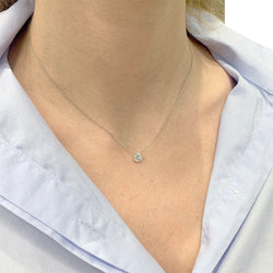 Collier solitaire diamant - Castafiore