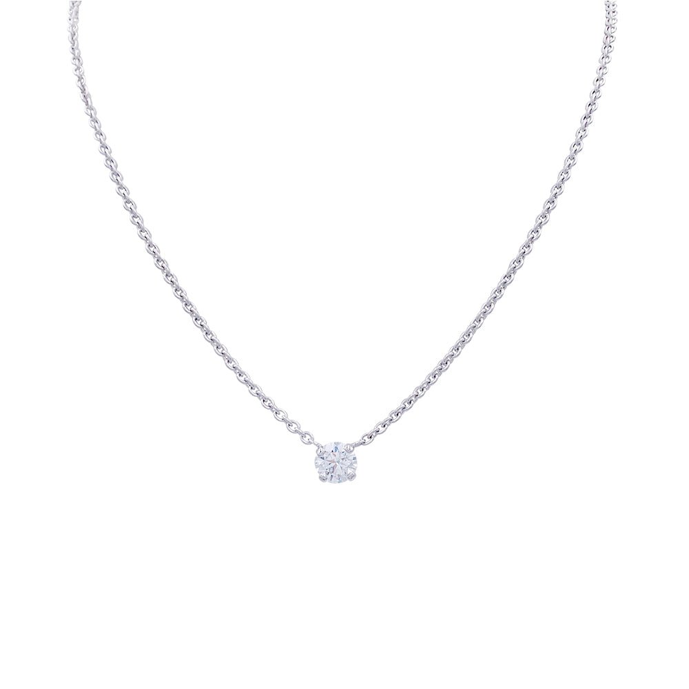 Collier solitaire diamant - Castafiore