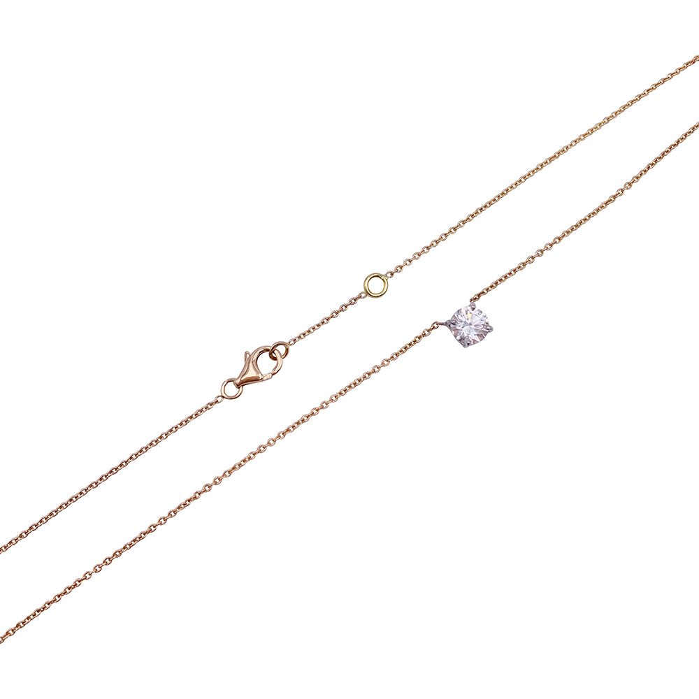 Collier solitaire diamant - Castafiore