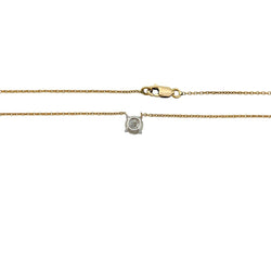 Collier solitaire, or jaune et blanc - Castafiore