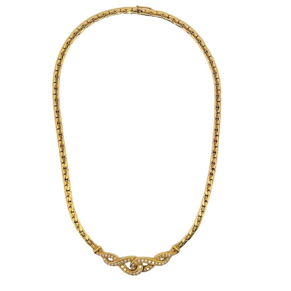 Collier souple en or jaune et diamants - Castafiore