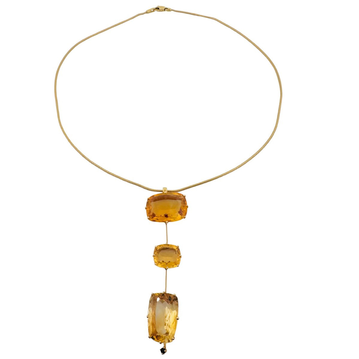 Collier STERN en or jaune et citrines - Castafiore