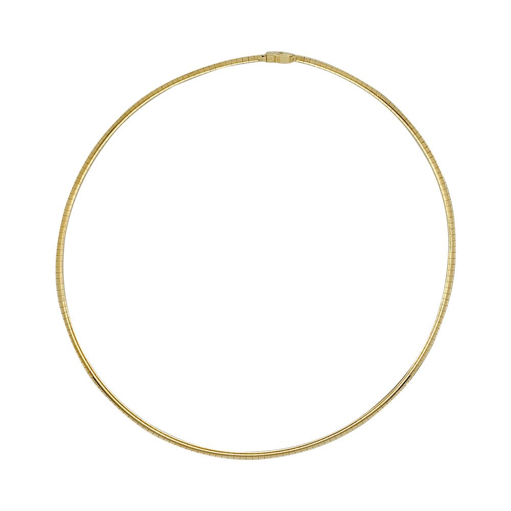 Collier Stern omega or jaune, diamants - Castafiore